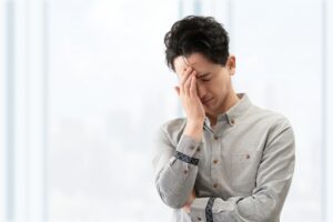 失敗している男性