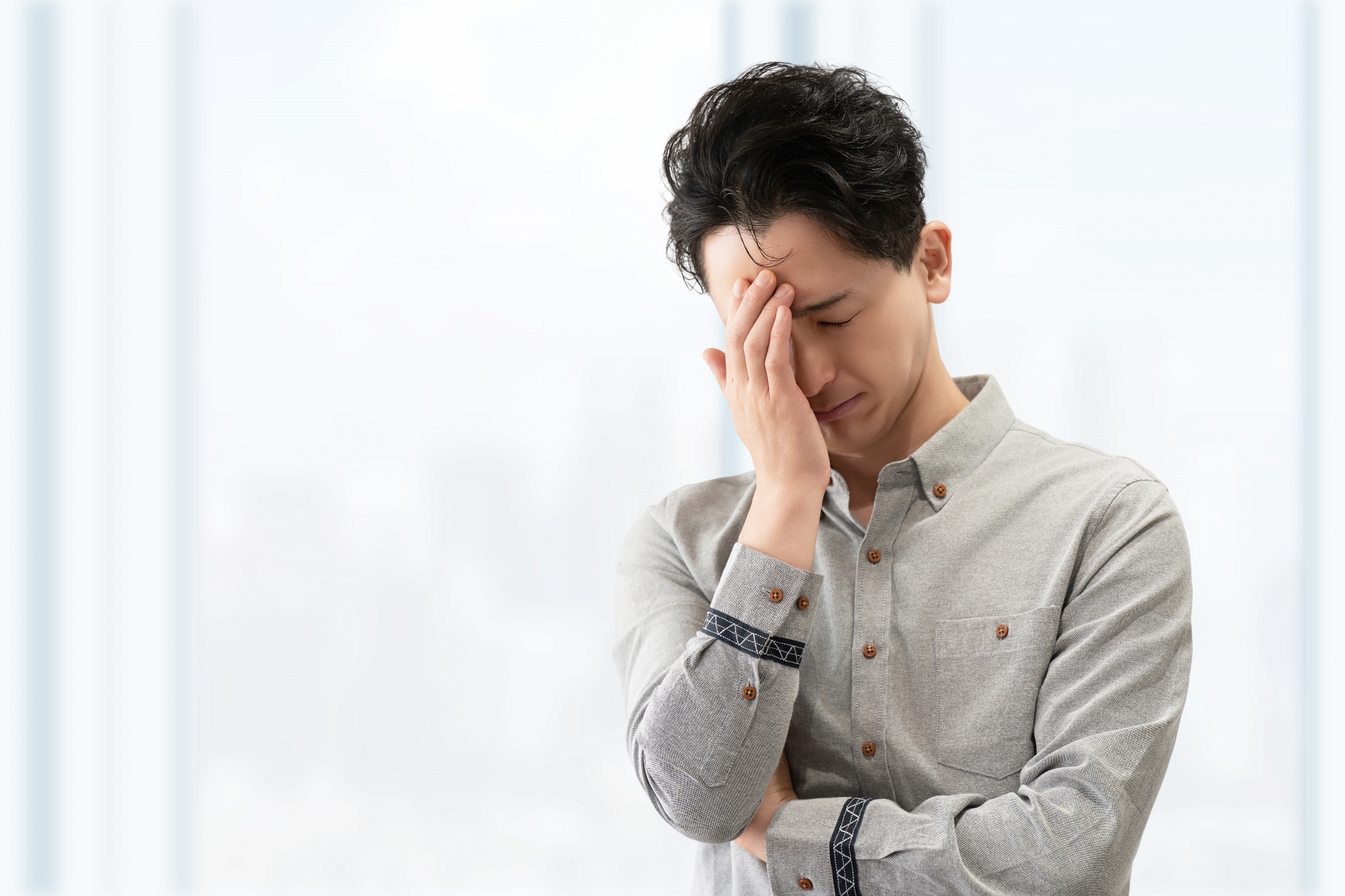 失敗している男性